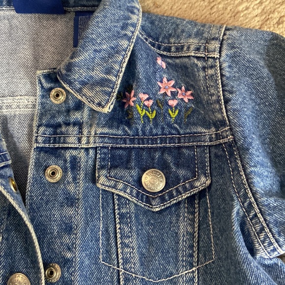 Girls Size 12 Months Adorable Jean Denim Jacket - Picture 2 of 9